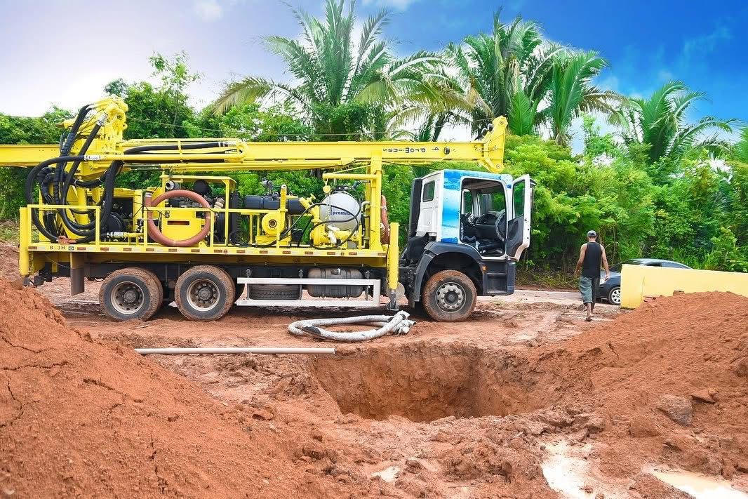 Perfuração dos 08 poços artesianos em Dom Pedro! 