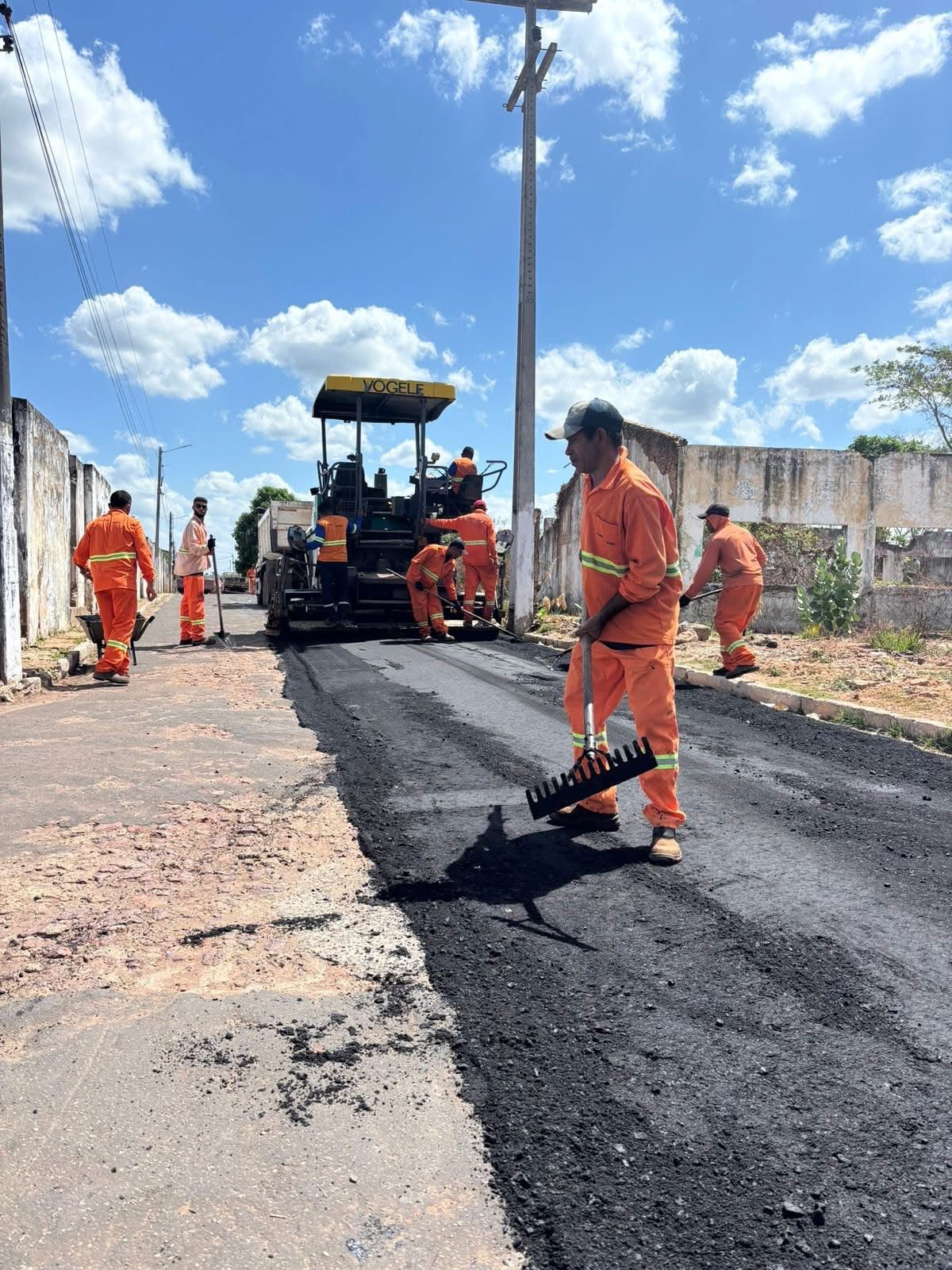 Pavimentação Asfáltica em trechos da Rua São João!